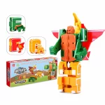 Transformer Combiners Toys Alphabet, Learning Letters E/F/G​, Dinosaur, Animal