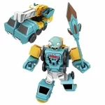 Crane Construction Vehicle And Zombie Transformer Toy with Spear