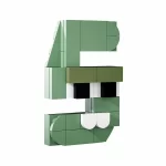 MOC – Monster Number 5/Five(LEGO Alternative Bricks), Learning Math Toy