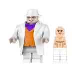 Minifigure - Marvel Super Heroes King Pin Displeased Fat Guy In White Business Suit with White Hat​(LEGO Alternative Bricks)