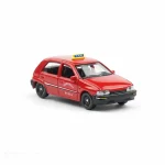 Tianjin FAW Xiali Red Taxi - Diecast Cars Alloy Model Toy - 1:64 Scale