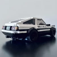 the back of MOC 90968 - Toyota AE86 Sprinter Trueno from Initial D(LEGO Alternative Bricks)