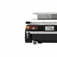 the back of MOC 90968 - Toyota AE86 Sprinter Trueno from Initial D(LEGO Alternative Bricks) in white background