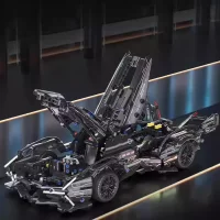 Lamborghini V12 Black LEGO Alternative Bricks inside