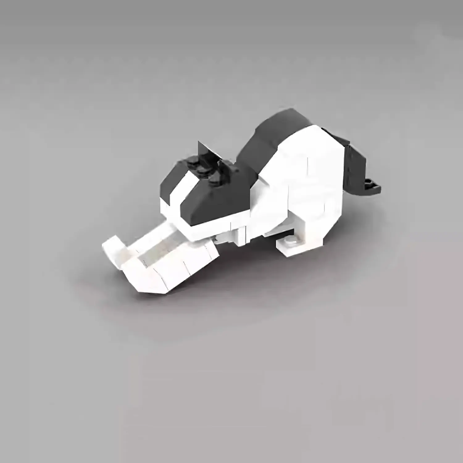 MOC – Stretching Cow Cat(LEGO Alternative Bricks)