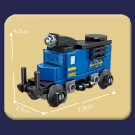 Blue Freight/Goods Train (LEGO Alternative Bricks)