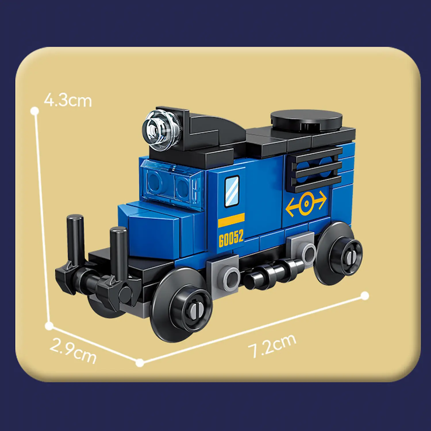 kazi block KY98262-2 blue freight and goods train LEGO Alternative Bricks