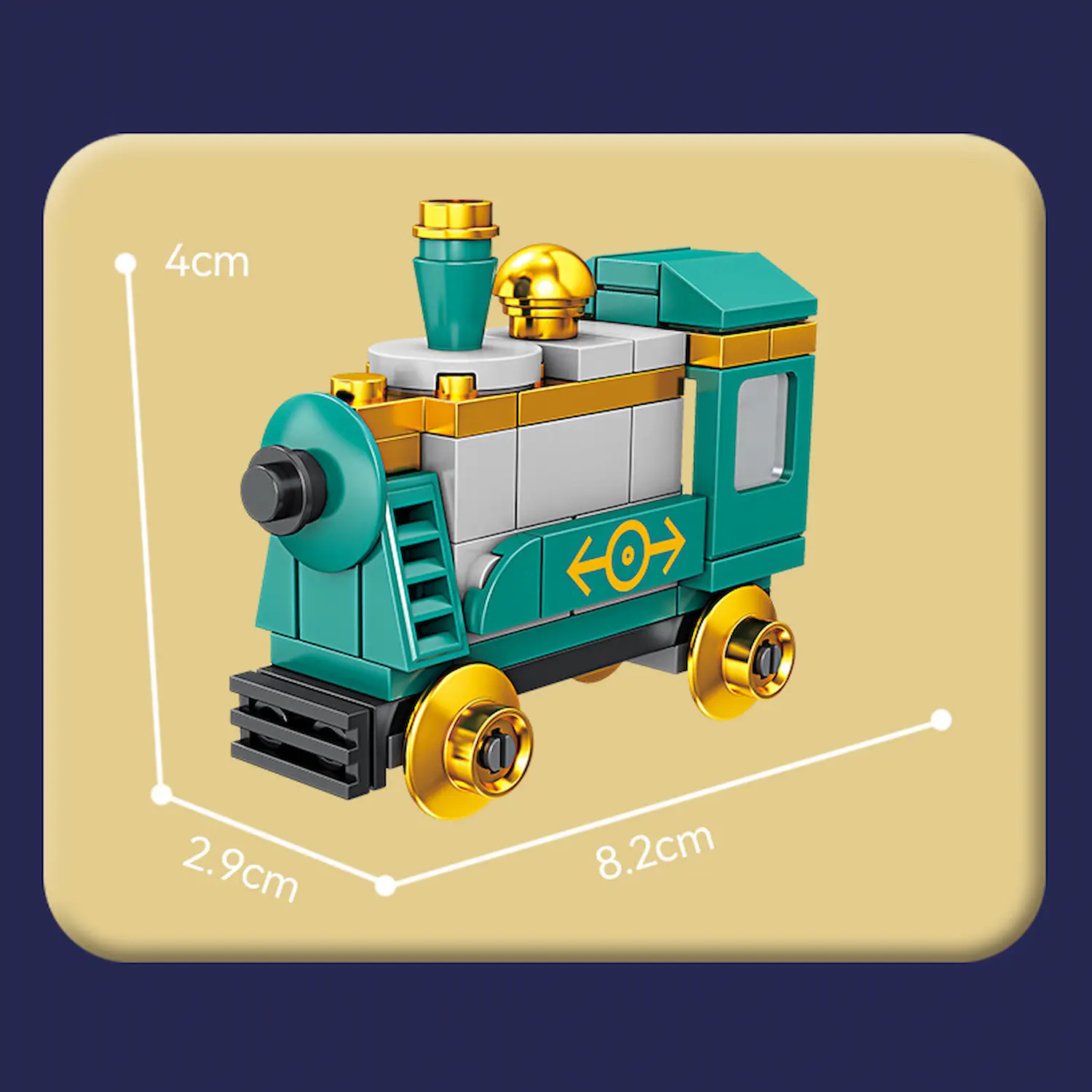 kazi block KY98262-3 Puffing Billy Train​ and Railway LEGO Alternative Bricks