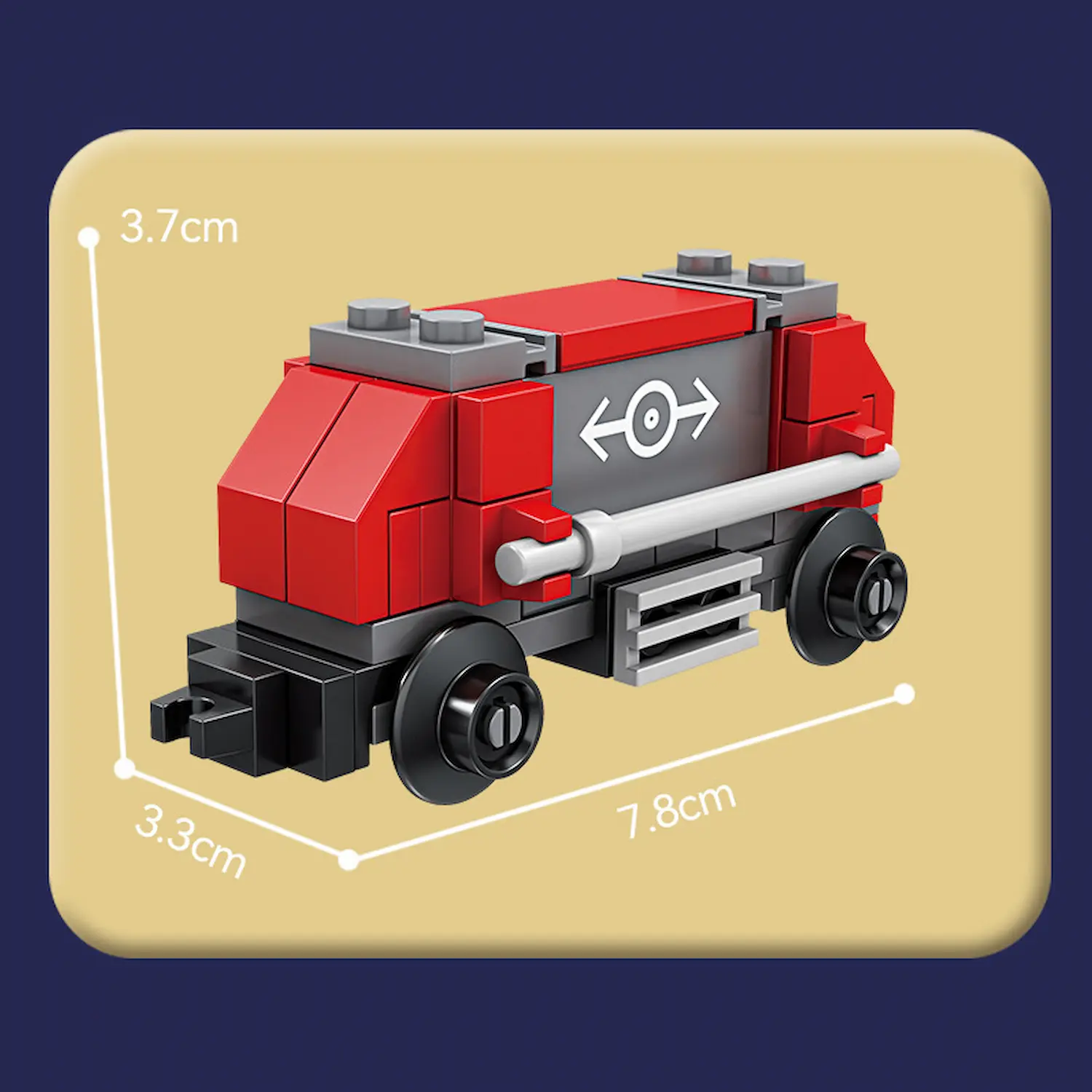 kazi block KY98262-4 Red City Freight Train LEGO Alternative Bricks