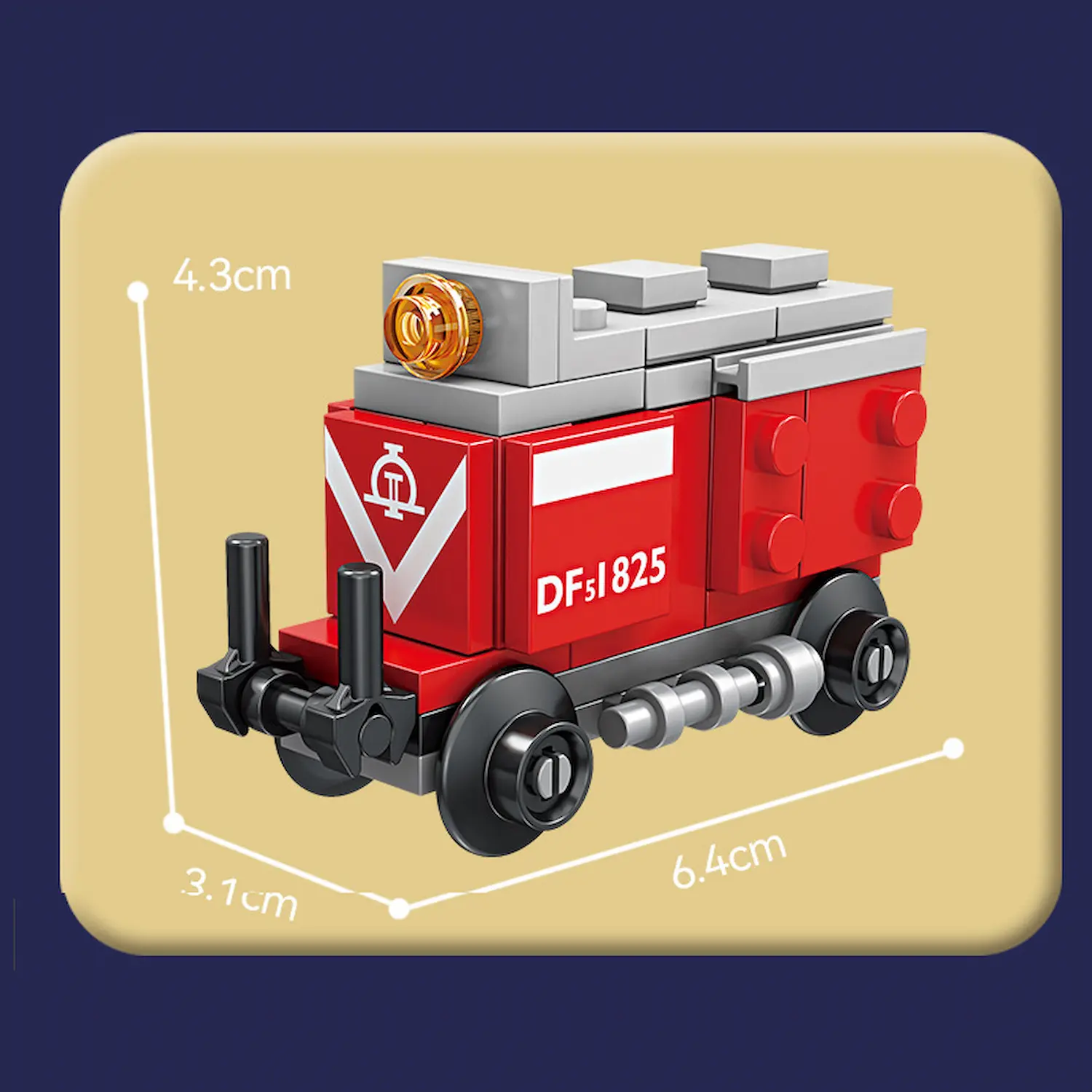 kazi block KY98262-7 Chinese Railways DF series diesel locomotive LEGO Alternative Bricks