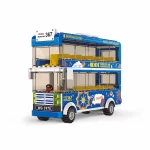 Blue Double Decker Bus​ (LEGO Alternative Bricks)