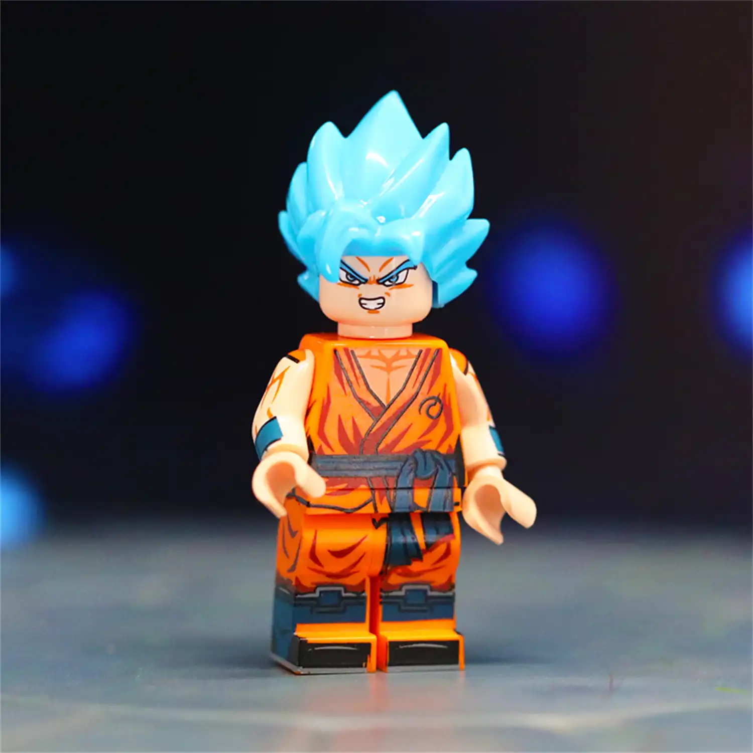 Minifigure - Son Goku Super Saiyan God Blue (LEGO Alternative)