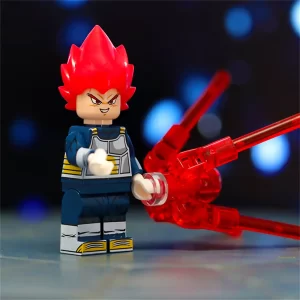 Minifigure - Vegeta Super Saiyan God (LEGO Alternative)