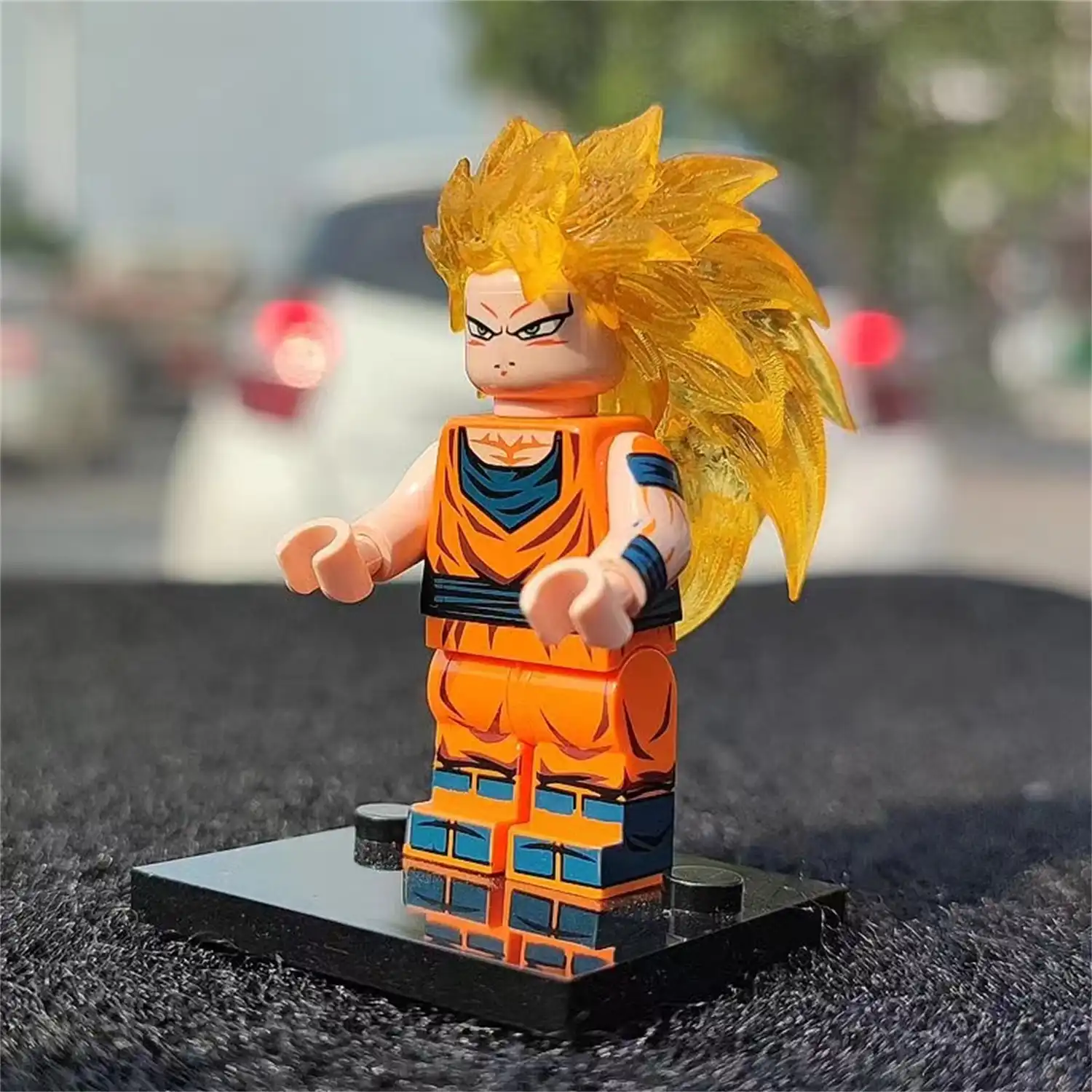 Custom Piece - Super Saiyan Goku Yellow Hair Piece - 3D Print for LEGO