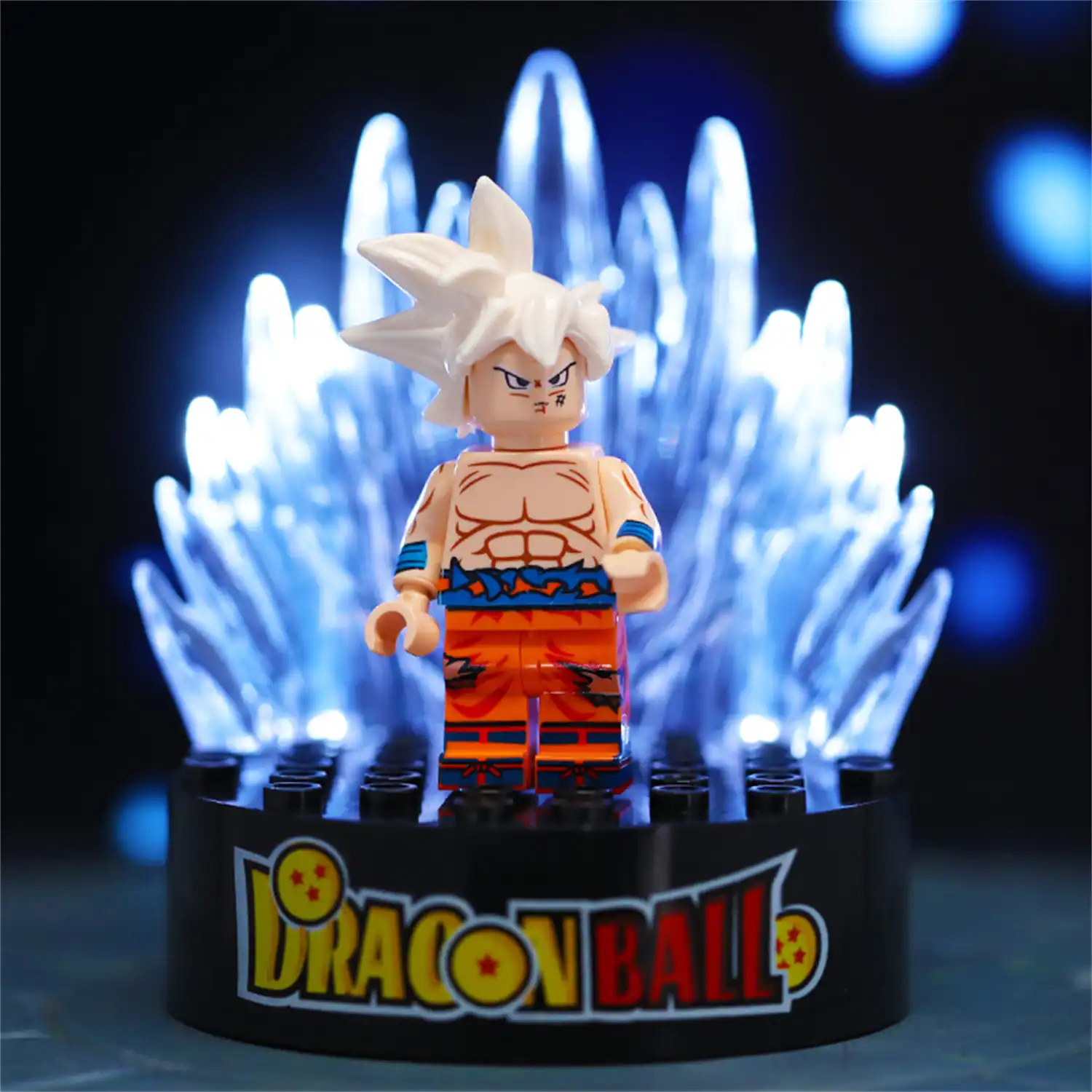 Light Kits​ Display Stand White for LEGO Dragon Ball Minifigures