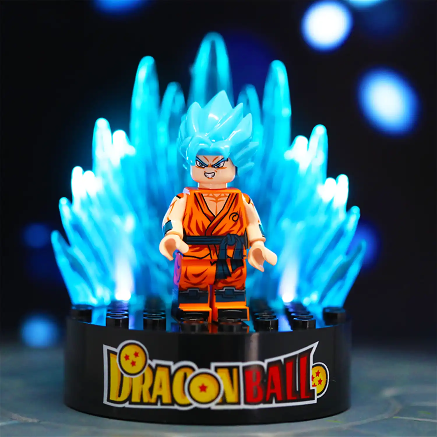Light Kits​ Display Stand - Light Blue - for LEGO Dragon Ball Minifigures