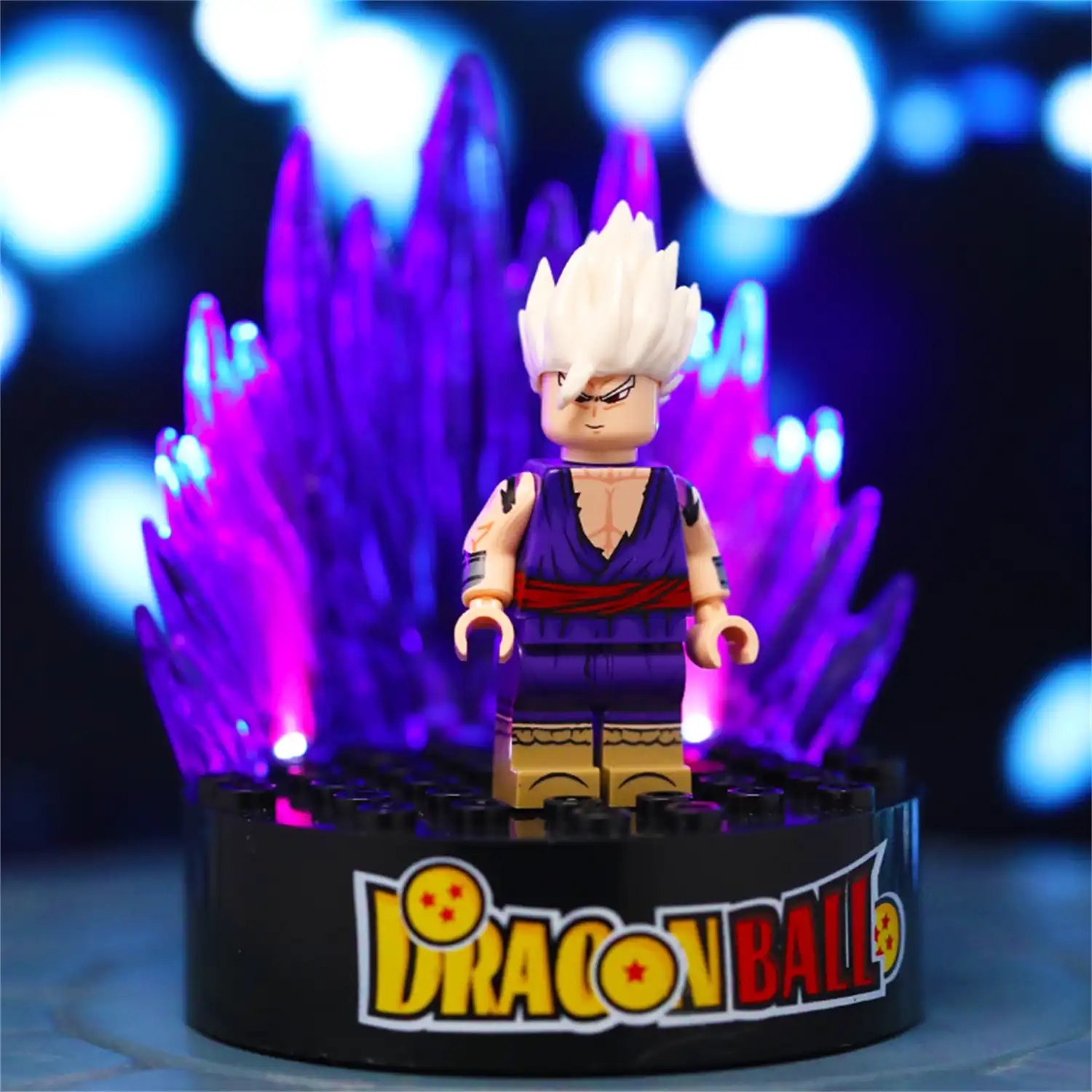 Light Kits​ Display Stand - Purple - for LEGO Dragon Ball Minifigures