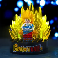 Light Kits​ Display Stand - Yellow - for LEGO Dragon Ball Minifigures