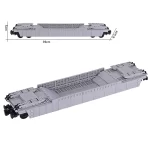 MOC – Depressed-center Heavy duty military Type 1 Tank Carrying Armored Tank Vehicle Transport flatcar Wagon (LEGO Alternative Bricks)