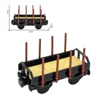 MOC – Four wheel Two axle short Small stake wagon (LEGO Alternative Bricks)