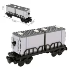 MOC – Intermodal Container flatcar wagon (LEGO Alternative Bricks)