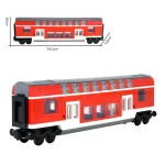 MOC – Modern Regional Intercity Regional Express passenger coach train car (LEGO Alternative Bricks)