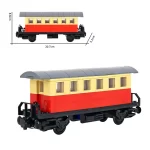 MOC – Two tone Red and beige cream passenger coach car (LEGO Alternative Bricks)