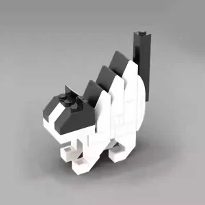 MOC – frightened Cow Cat(LEGO Alternative Bricks)