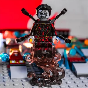 Minifigure - Doctor Strange Zombie version standing on a dark energy effect piece​​ (LEGO Alternative)