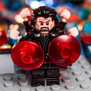 Minifigure - Doctor Strange evil version with four arms and red magic effects​​ (LEGO Alternative)