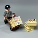Minifigure – Courier with Unloading Set combination (LEGO Alternative)