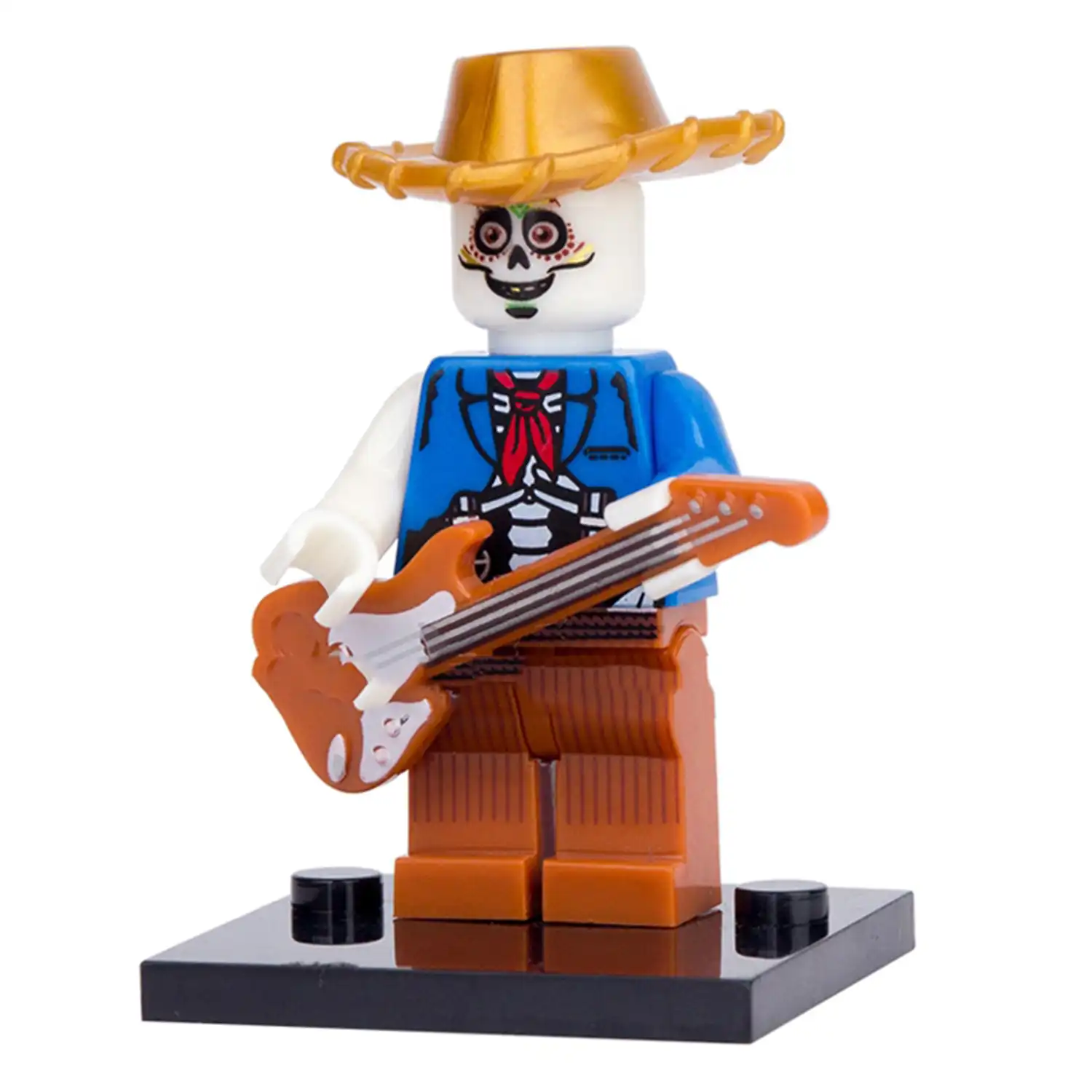 Minifigure – Héctor Rivera wearing a sombrero Coco (LEGO Alternative)