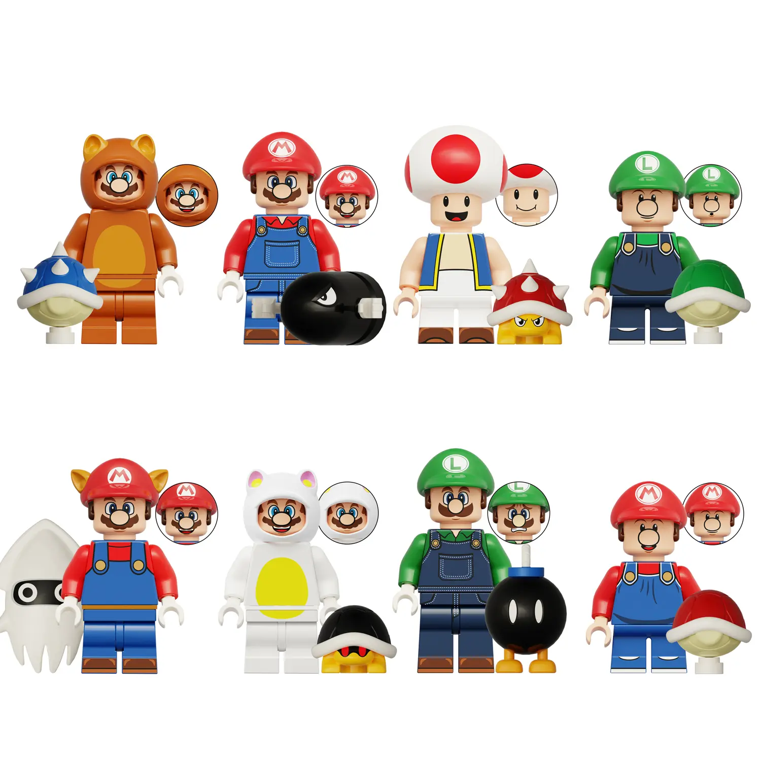 Minifigures - Nintendo Super Mario Figures​(LEGO Alternative)