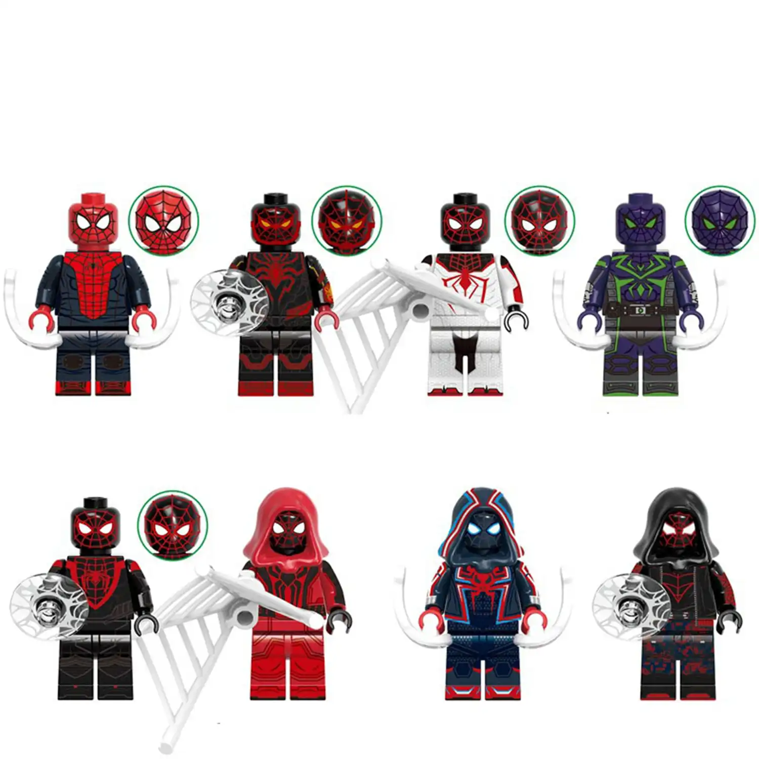 Minifigures - Spider Man Figures (LEGO Alternative)