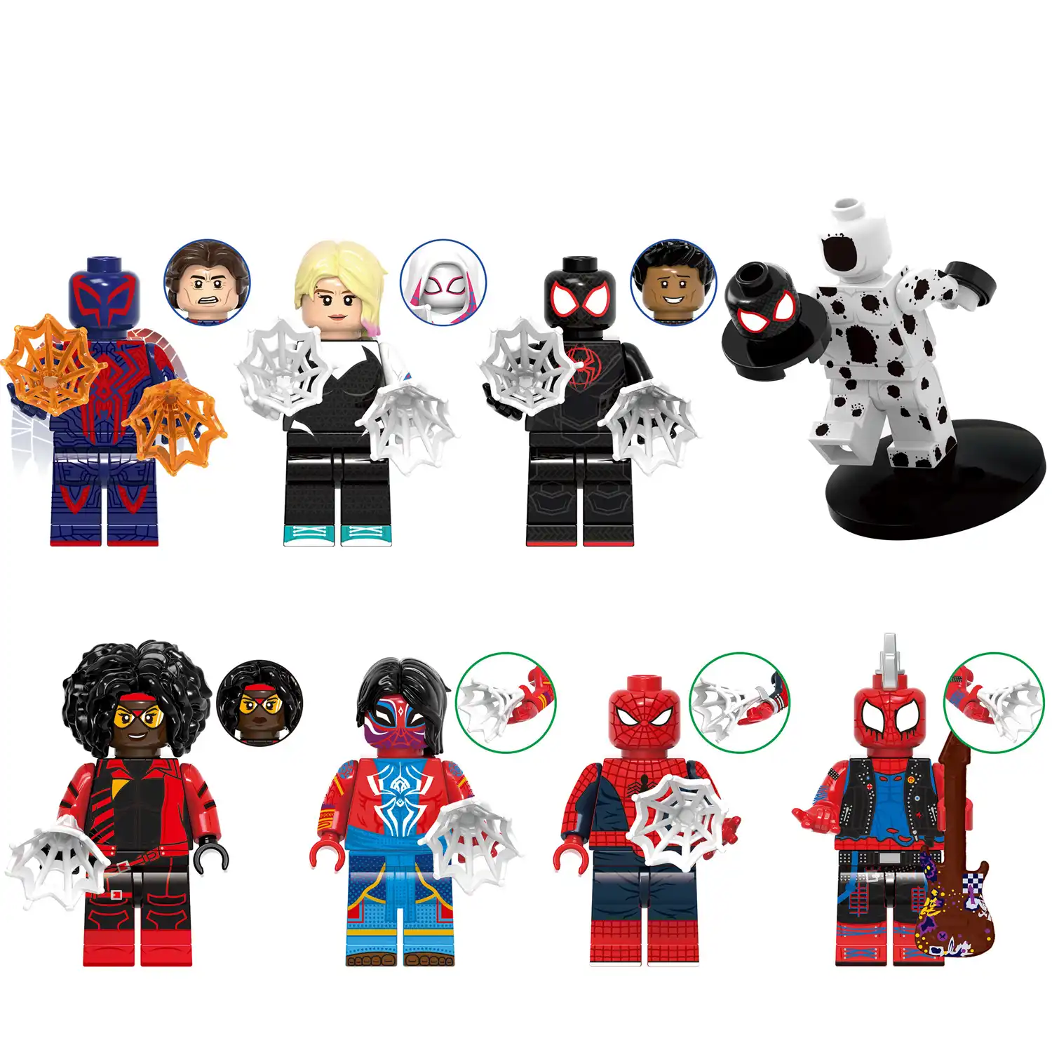 Minifigures - Spider Man Figures (LEGO Alternative)