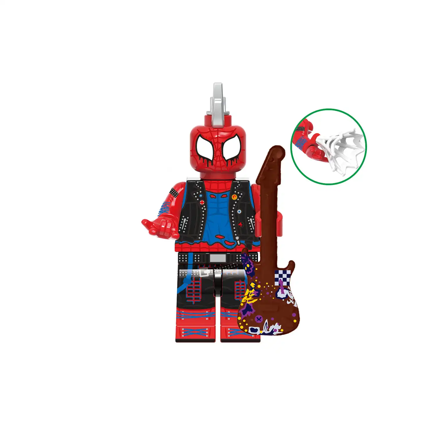 Minifigure - Spider Punk Hobart Hobie Brown (LEGO Alternative)