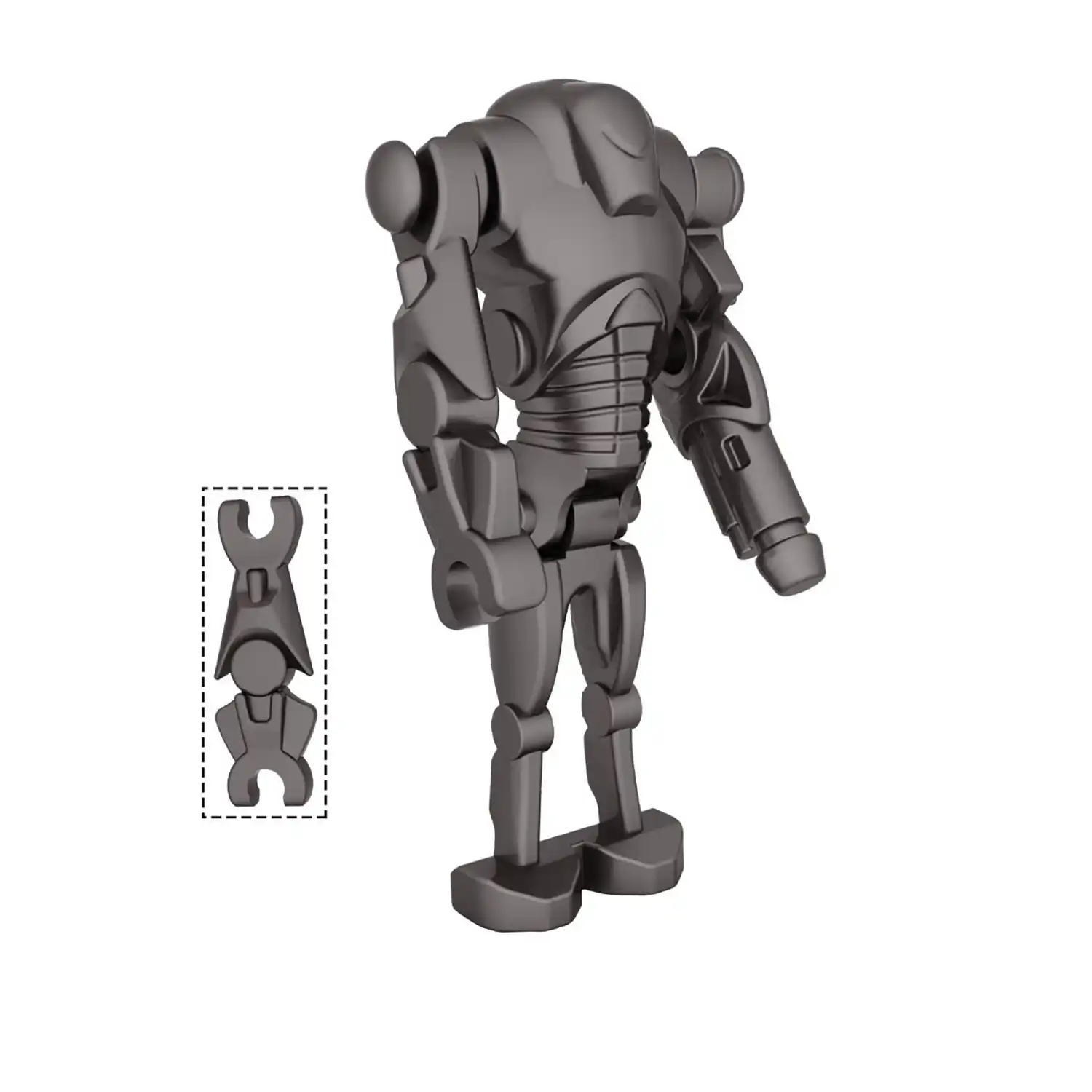 Minifigure – Grey Super Battle Droid (LEGO Alternative)