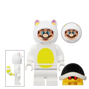 Minifigures - Mario with White Civet Coat​ (LEGO Alternative)