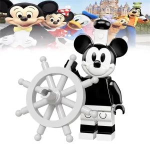 Minifigure – Steamboat Willie Mickey Mouse (LEGO Alternative)