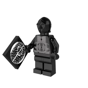 Minifigure – Black Protocol Droid (LEGO Alternative)