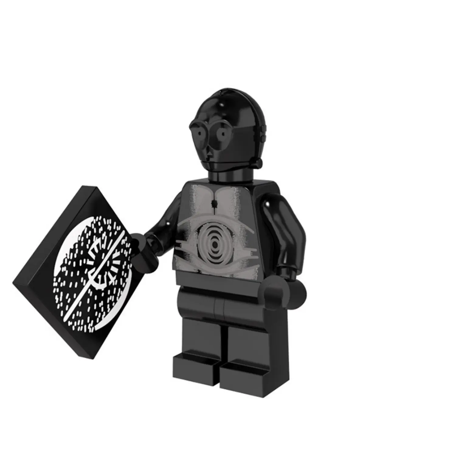 Minifigure – Black Protocol Droid (LEGO Alternative)