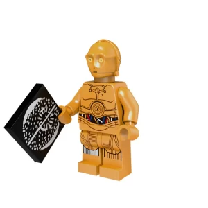 Minifigure – Khaki Protocol Droid (LEGO Alternative)