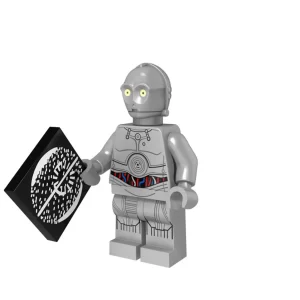 Minifigure – Grey Protocol Droid (LEGO Alternative)