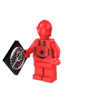Minifigure – Light Red Protocol Droid (LEGO Alternative)