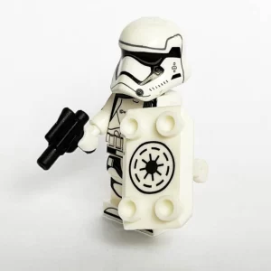 Minifigure - First Order Riot Control Stormtrooper with Riot Shield (LEGO Alternative)