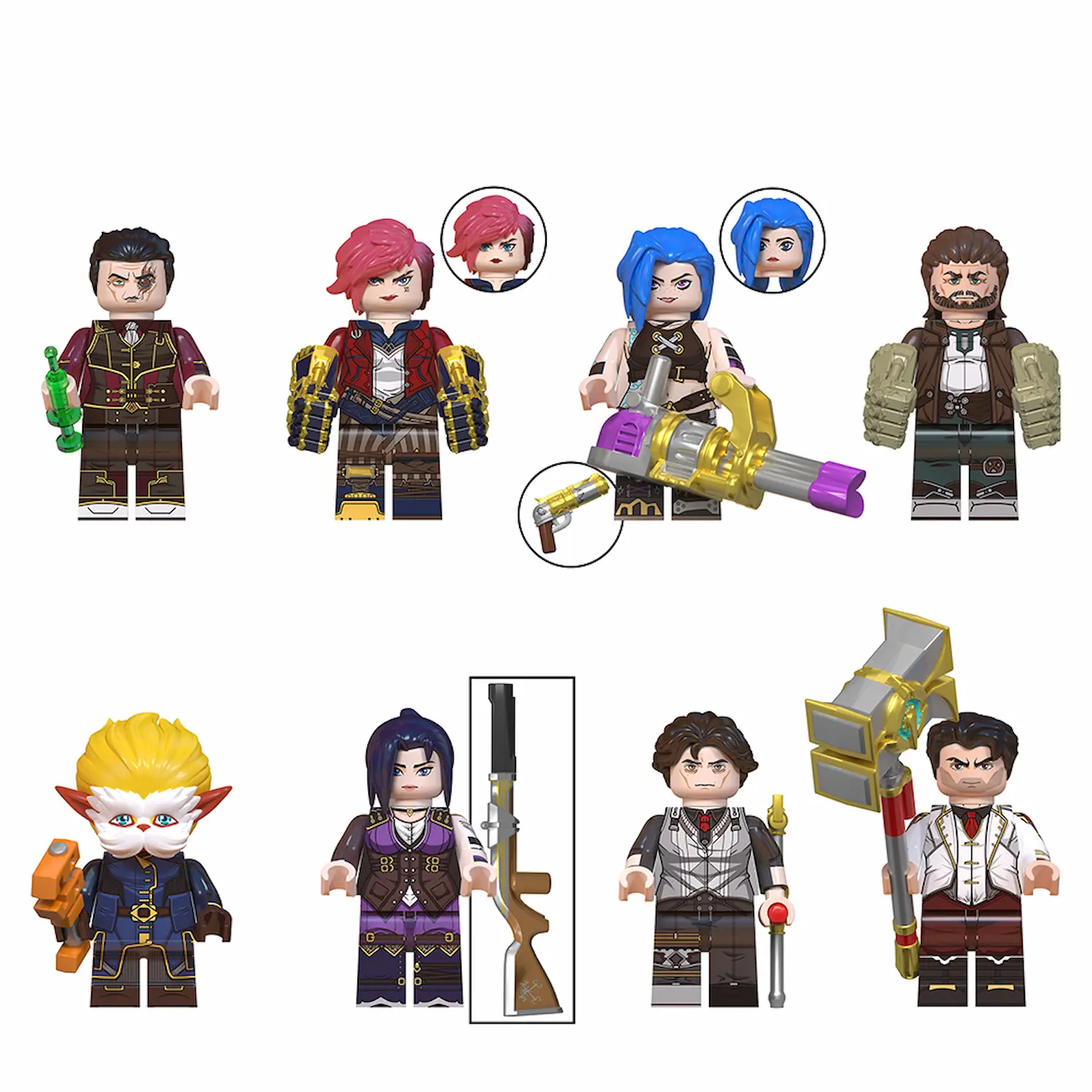 Minifigures – Arcane League of Legends Figures ​(LEGO Alternative)