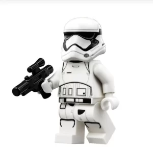 Minifigure - First Order stormtrooper with Black Laser Gun (LEGO Alternative)
