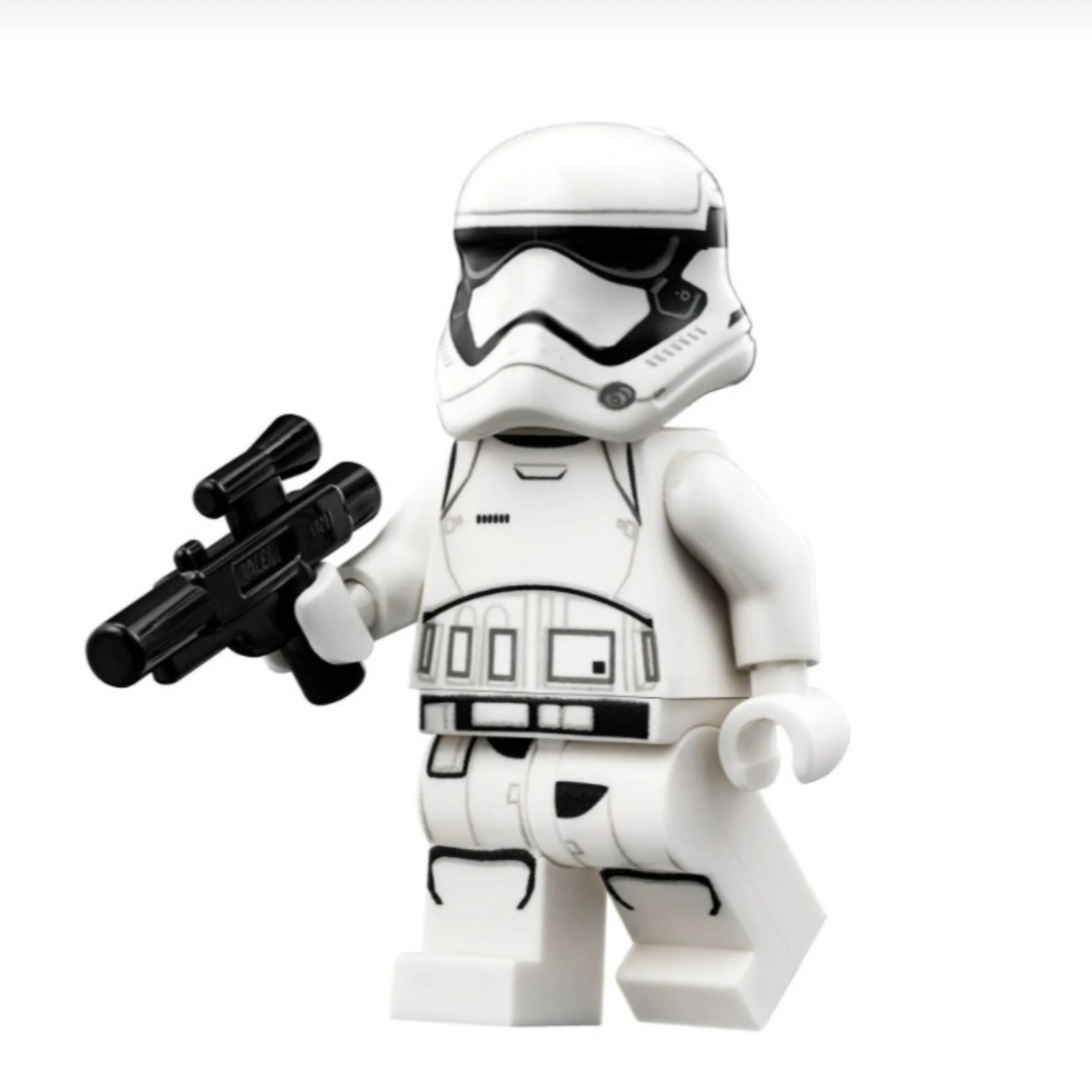 Minifigure - First Order stormtrooper with Black Laser Gun (LEGO Alternative)