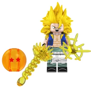 Minifigure - Gotenks Super Saiyan 3 with Metamoran Outfit (LEGO Alternative)