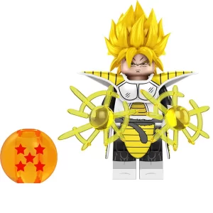 Minifigure - Son Goku Super Saiyan with Saiyan Battle Armor (LEGO Alternative)